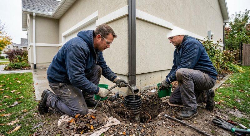 Downspout Blockage Removal in Morris County, NJ