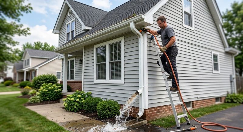 Gutter Downspout Unclogging in Frederick, MD