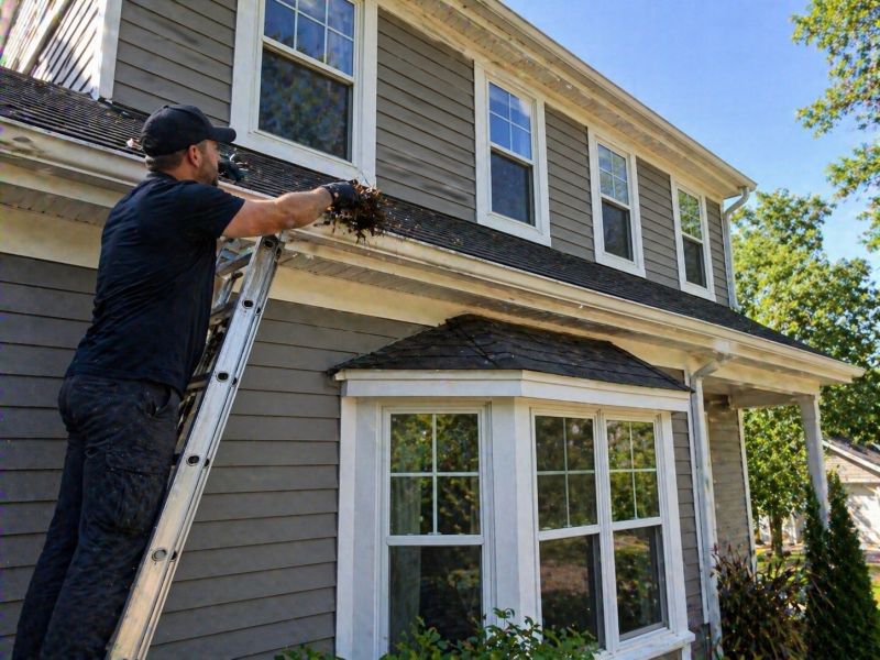 Gutter Pine Needle Removal in Long Island, NY